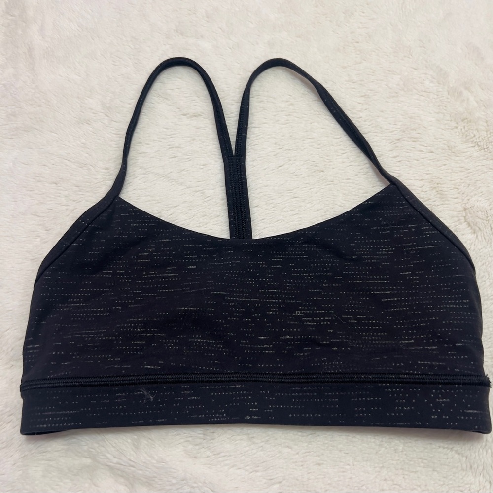 Black lululemon flow Y sports bra